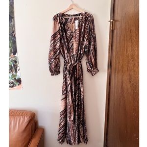 NY&C Leopard-Print Maxi Dress w pockets - XXL - Brand New w/ Tags - Plus Size